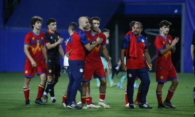El seleccionador sots-21, Eloy Casal, després de l'empat entre Andorra i Bielorússia / FAF