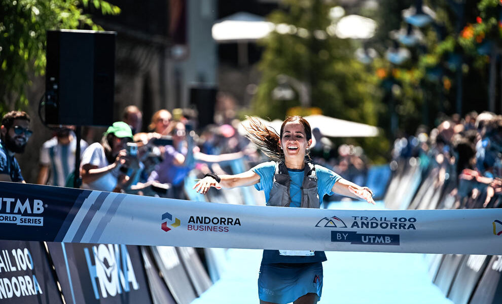Ariadna Fenés a l'arribada a Ordino / CARLOS ITURBE