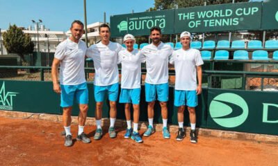 L'equip de la Copa Davis a Montenegro