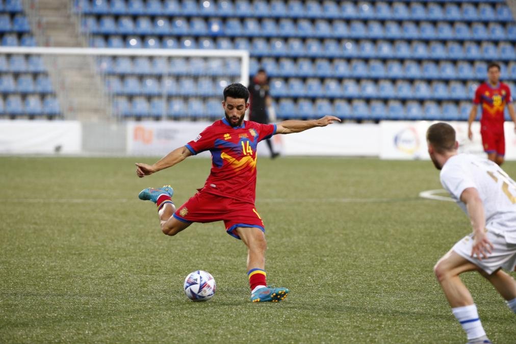 Jordi Aláez en un partit de la selecció davant Liechtenstein / FAF