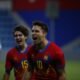 Un moment del partit entre la selecció sots-21 i Bielorússia / FAF