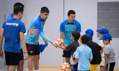 Un instant de l'estada de la temporada passada de la secció de futbol sala blaugrana a Encamp