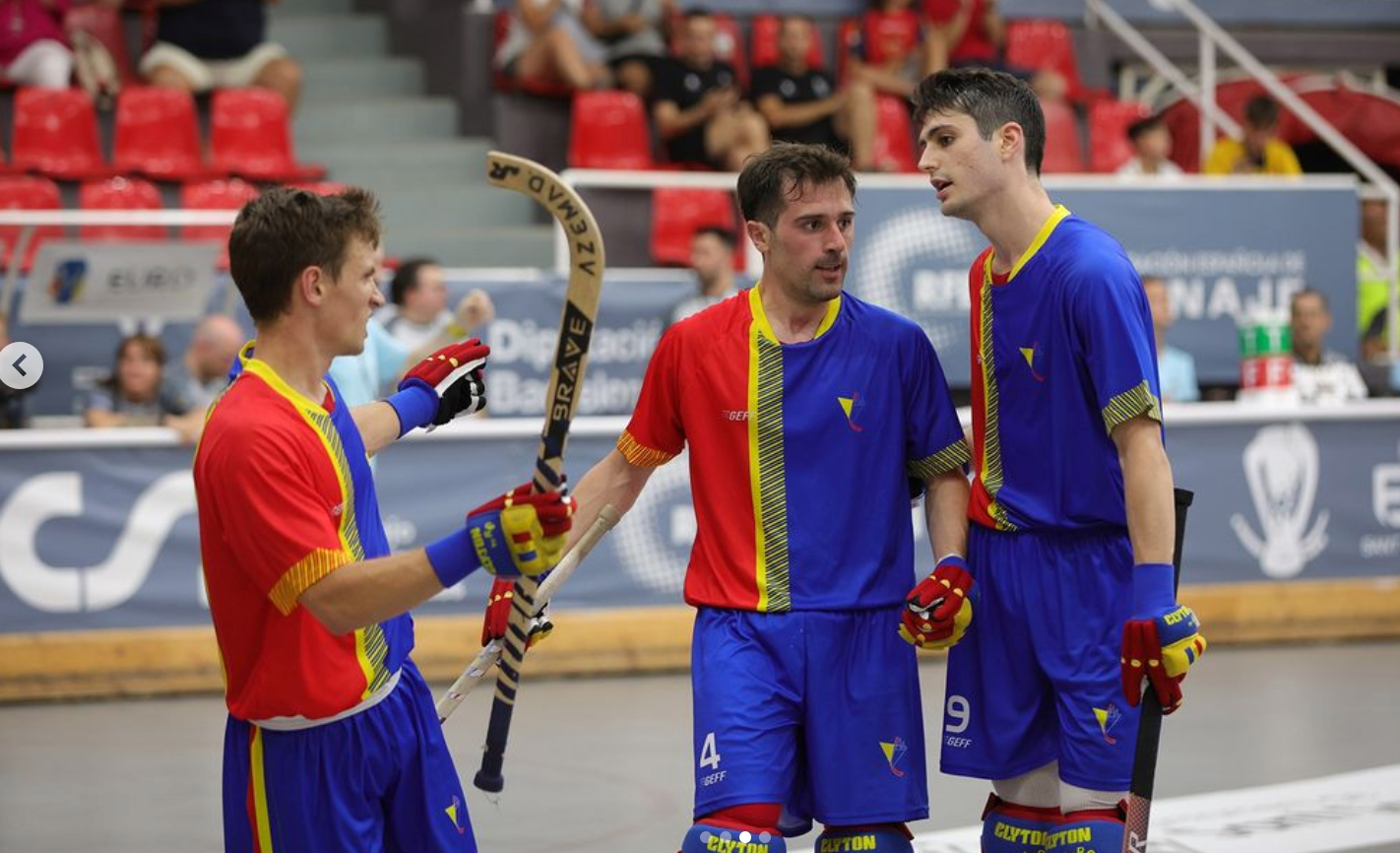 Un moment del partit entre Andorra i Alemanya