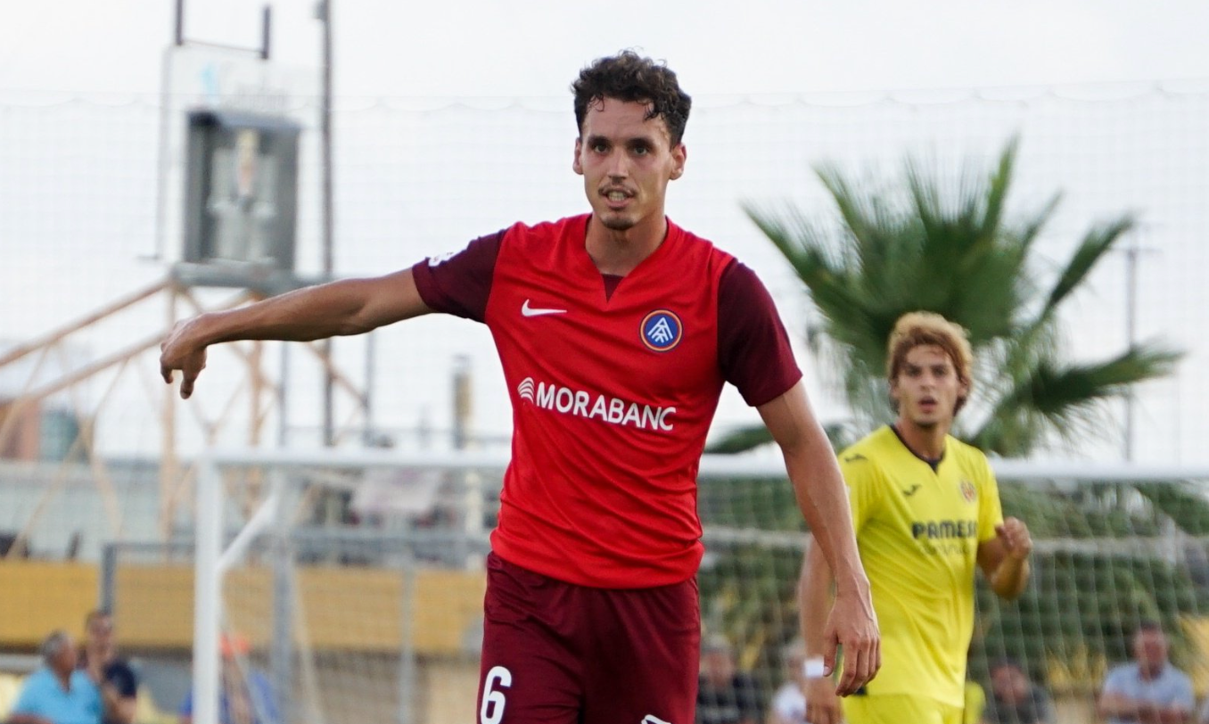 Jandro Orellana en un moment del partit d'avui