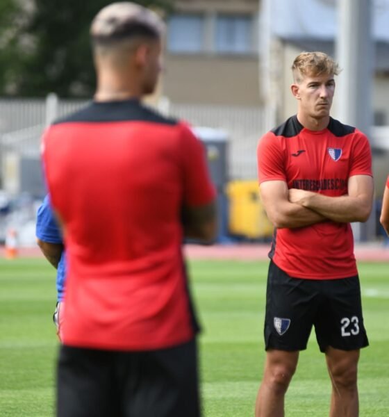 Un moment del darrer entrenament d'ahir de l'Inter Escaldes