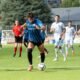 Un moment del partit entre l'Inter Escaldes i el Víkingur