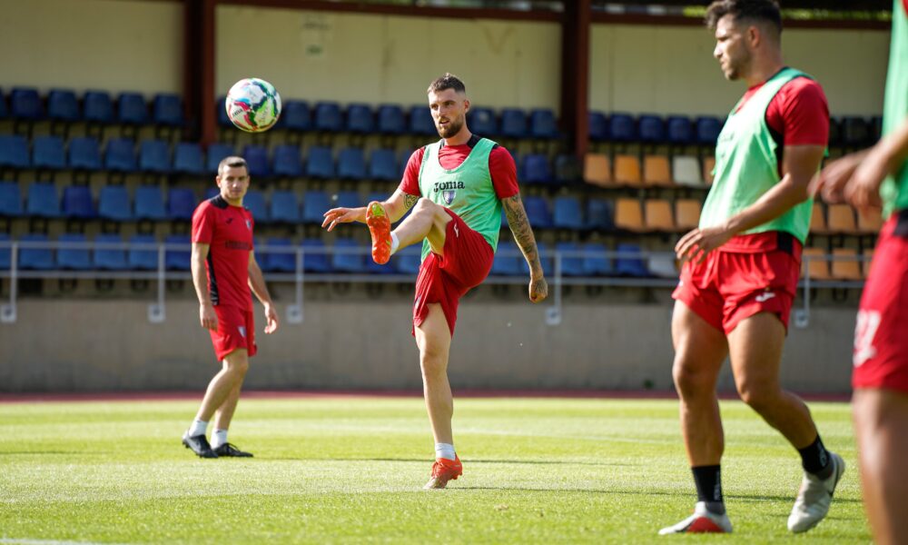 Iván de Nova en un entrenament de l'Inter Club Escaldes
