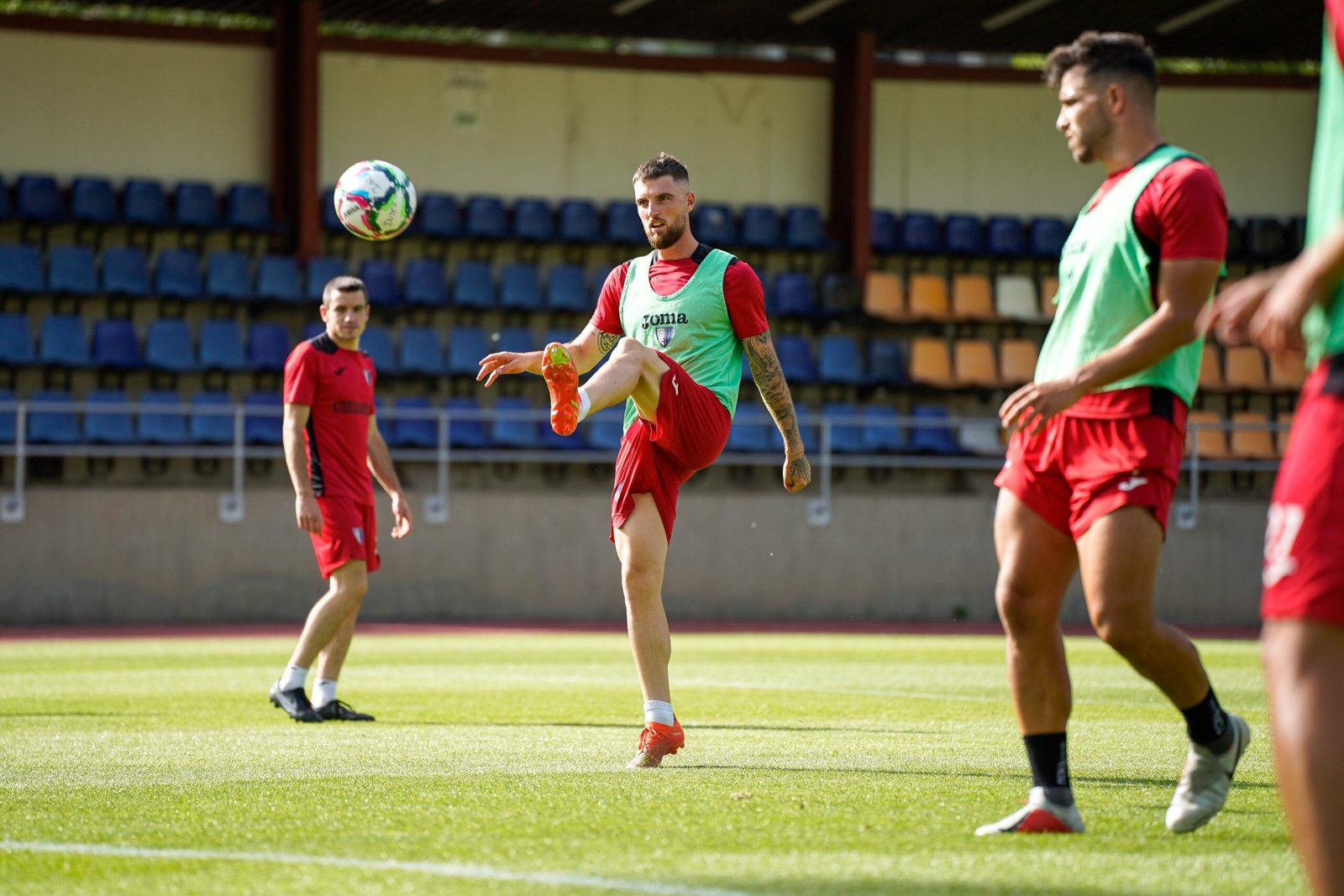 Iván de Nova en un entrenament de l'Inter Club Escaldes