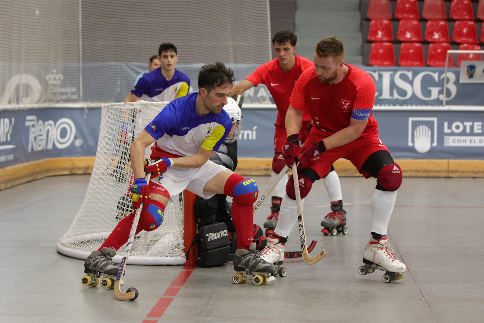 Un moment del partit entre Anglaterra i Andorra