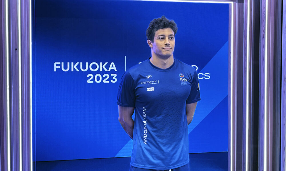 Tomàs Lomero als Campionats del Món de Natació a Fukoka, Japó / FAN