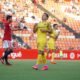 Iván Gil durant el partit a Tarragona