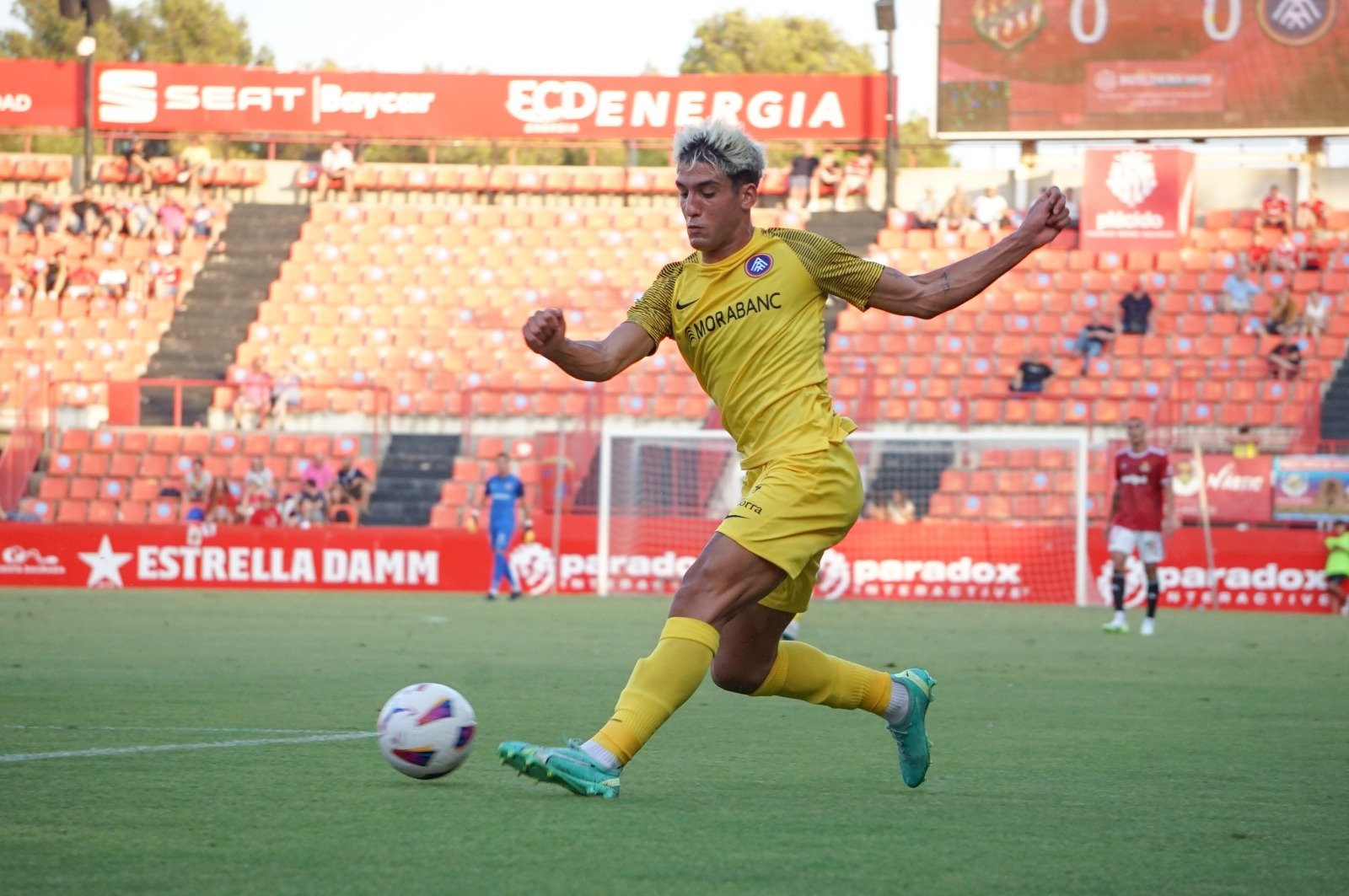 Iker Benito durant el partit
