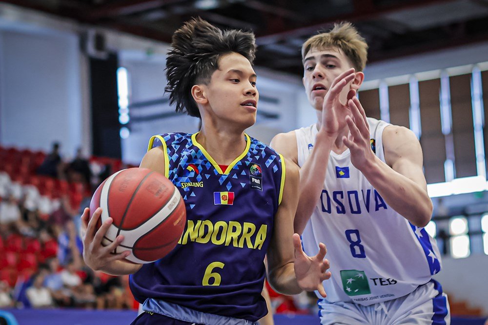Un moment del partit entre Kosovo i Andorra