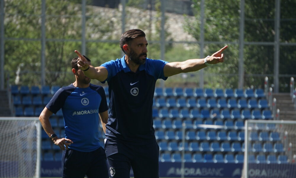 Eder Sarabia en un dels darrers entrenaments de l'equip / FC ANDORRA