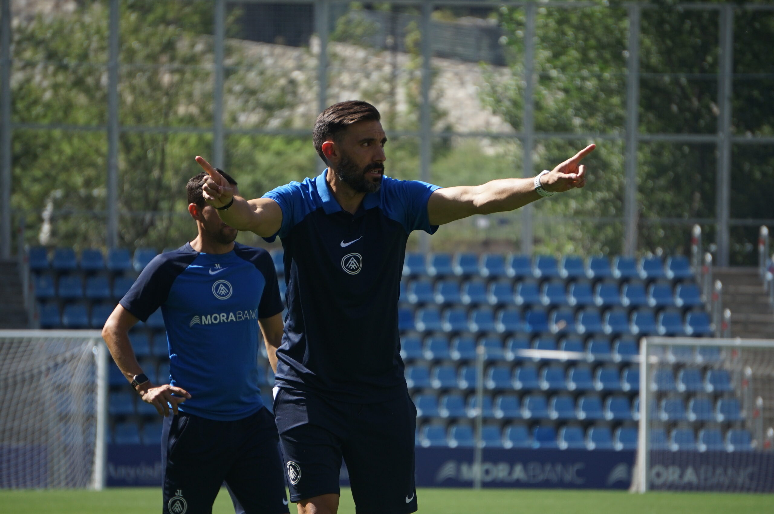 Eder Sarabia en un dels darrers entrenaments de l'equip / FC ANDORRA