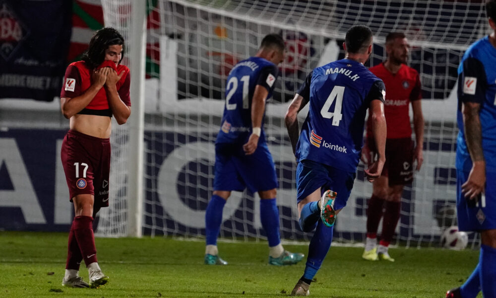 Álex Calvo durant un moment del partit / FC ANDORRA