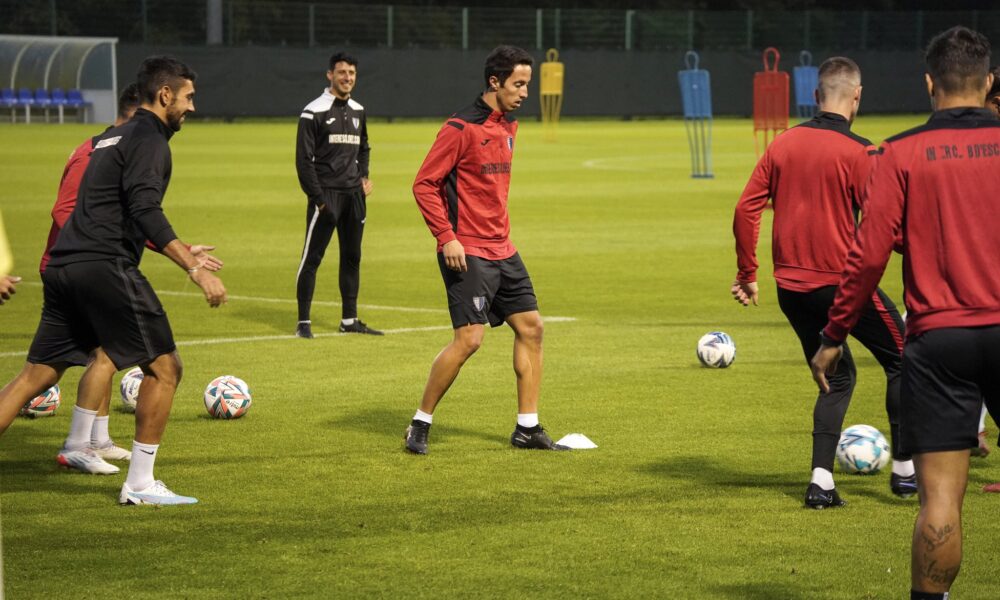 Entrenament abans del partit de demà davant l'Hibernian / ICE