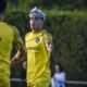 Manu Nieto durant el partit davant l'Osca / FC ANDORRA