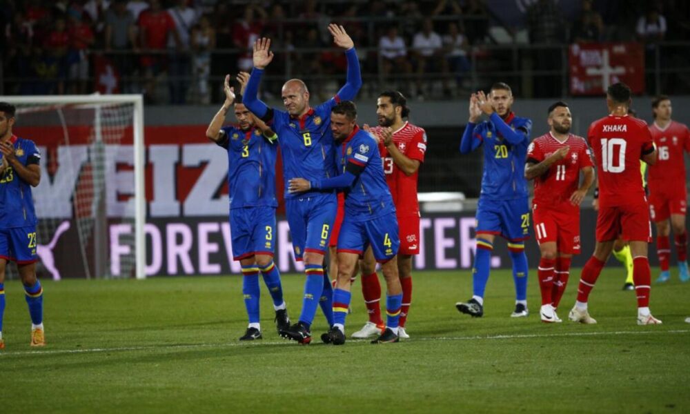 Ildefons Lima en el seu darrer partit amb Andorra / FAF