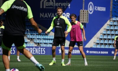 Samper en el darrer entrenament de l'FC Andorra / FC ANDORRA