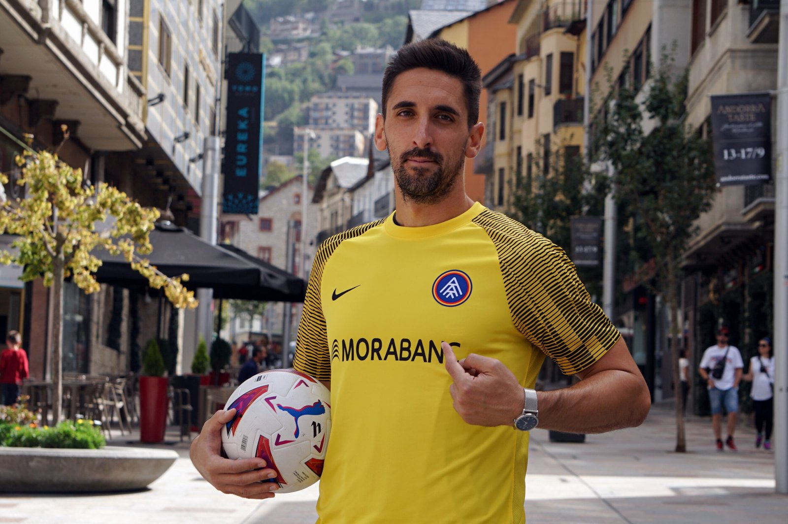 Olazábal en l'acte de presentació / FC ANDORRA