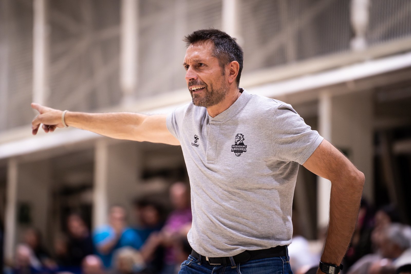 Natxo Lezkano en l'amistós del Morabanc davant del Joventut