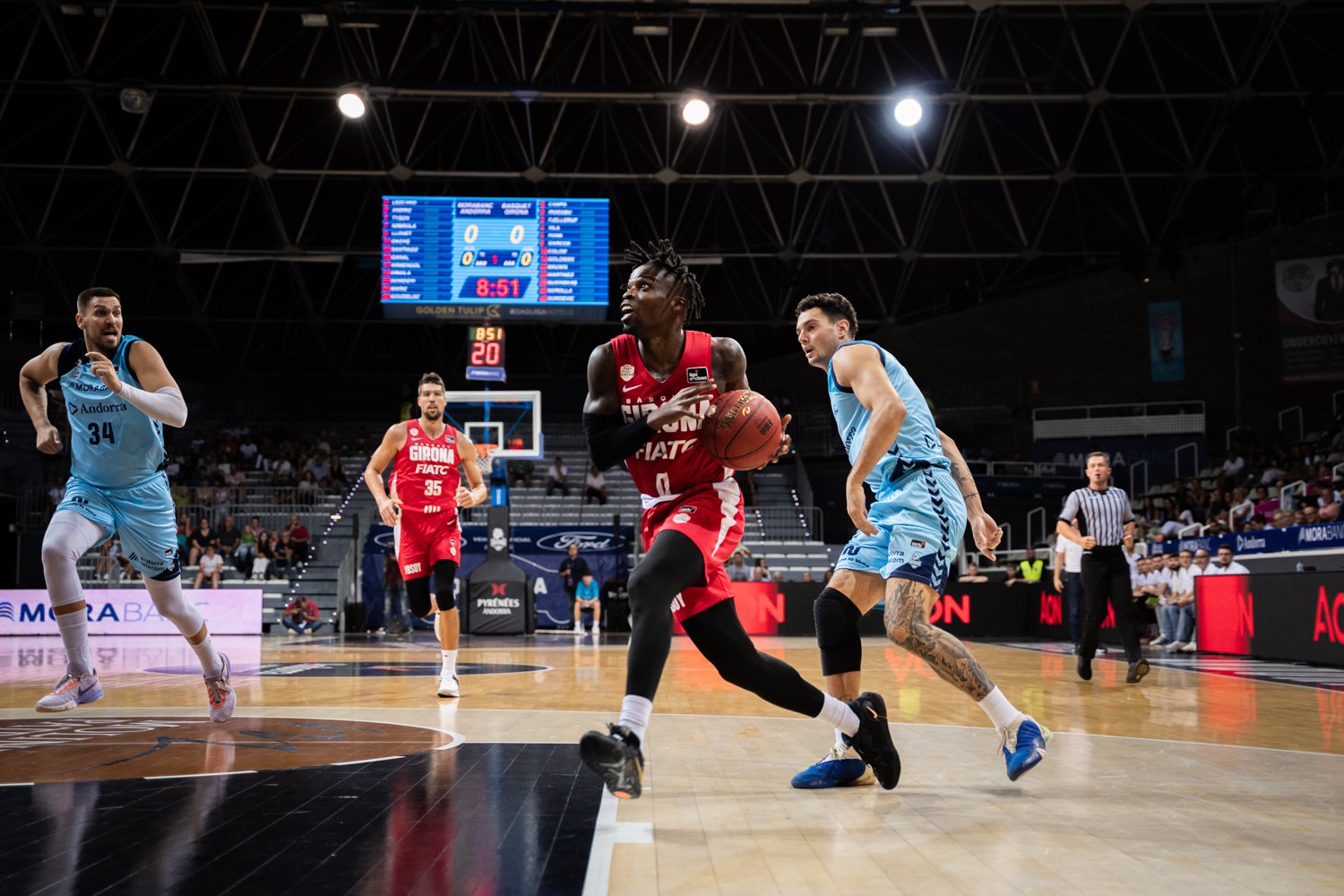 Un moment del partit entre el Morabanc Andorra i el Girona / BCA