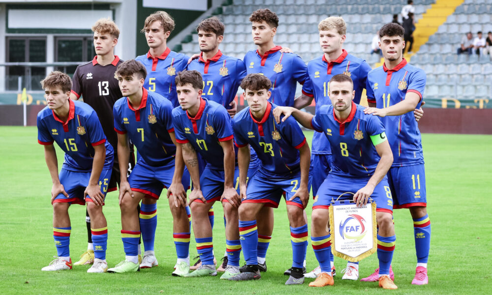 La seleccio sots 21 en el partit davant portugal