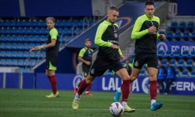 Un moment de l'entrenament d'ahir / FCANDORRA