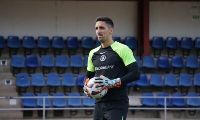 Oier en un entrenament de l'FC Andorra / FC ANDORRA