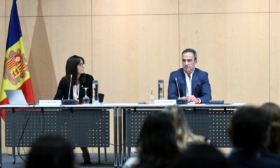 Mònica Bonell i Alain Cabanes en la presentació de la campanya "Mou-te" / SFGA