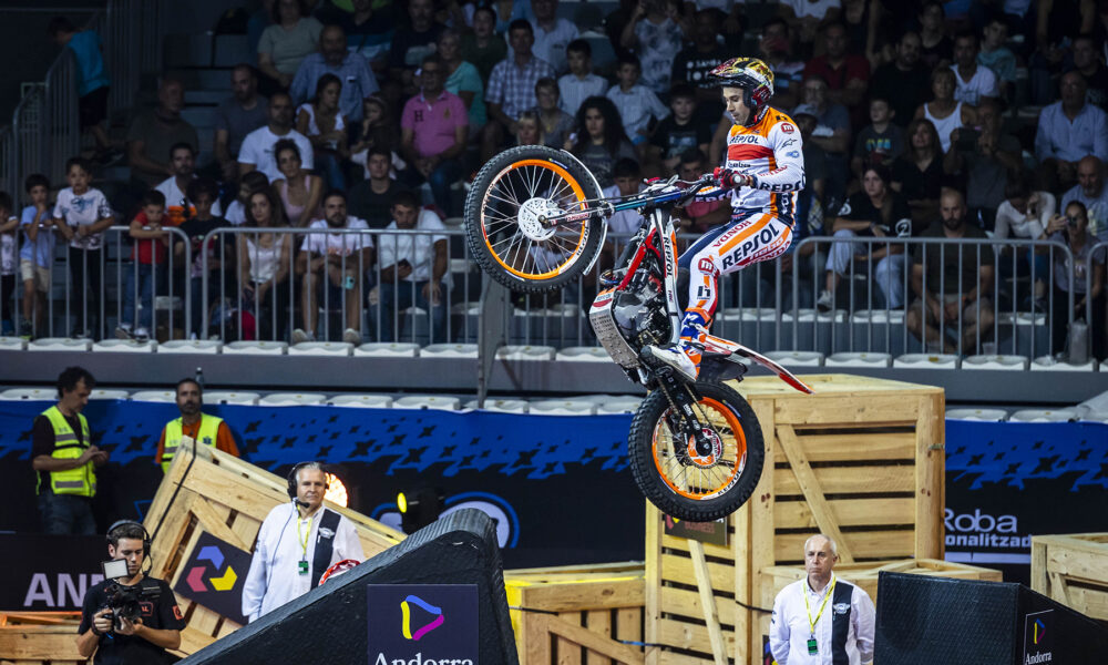 Toni Bou durant una de les zones d'ahir / COMÚ ALV