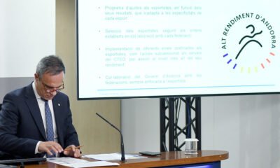 Alain Cabanes en la roda de premsa de presentació de les beques ARA / SFGA