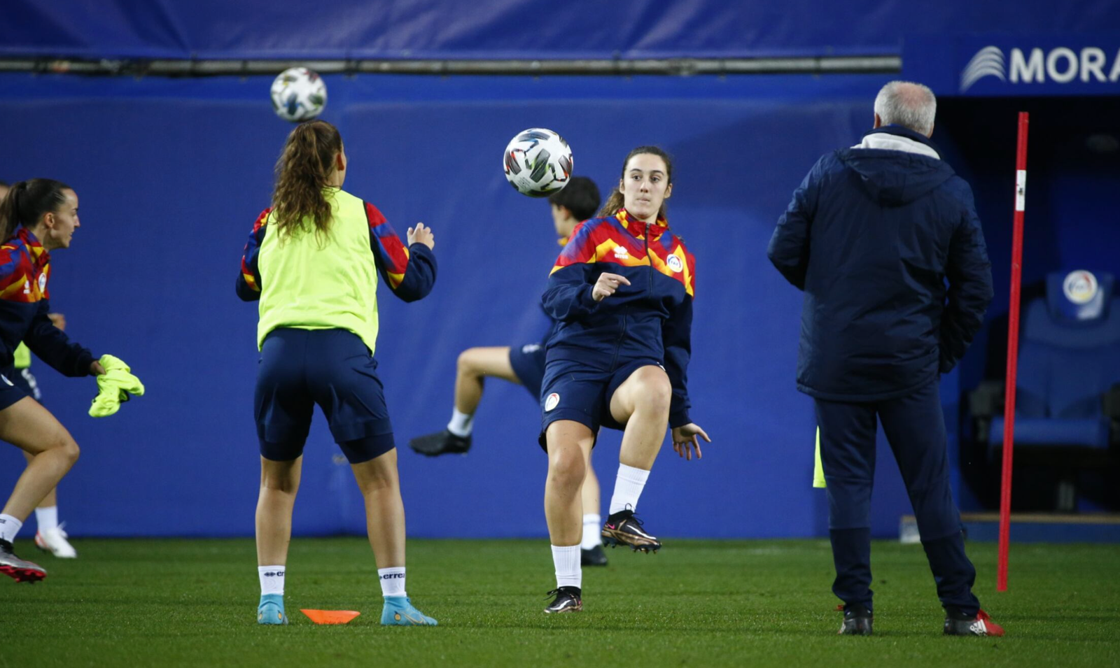 Un moment de l'entrenament d'ahir / FAF
