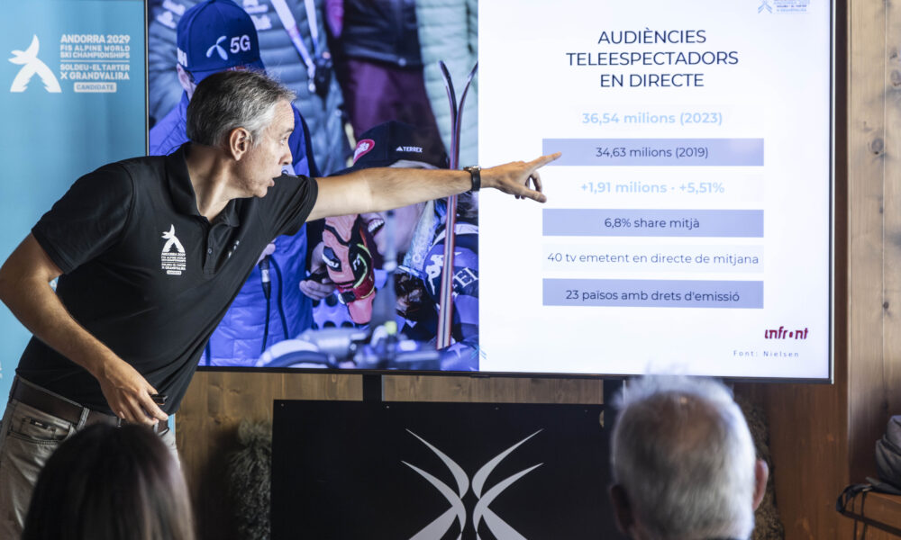 La presentació de l'informe de l'impacte econòmic de les finals de la Copa del Món d'Esquí / Eduard Comellas