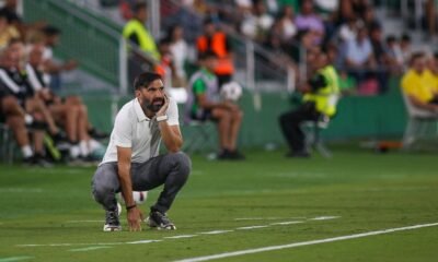 Sarabia durant un moment del partit davant l'Elx / FCA