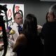 Xavier Espot atenent a la premsa