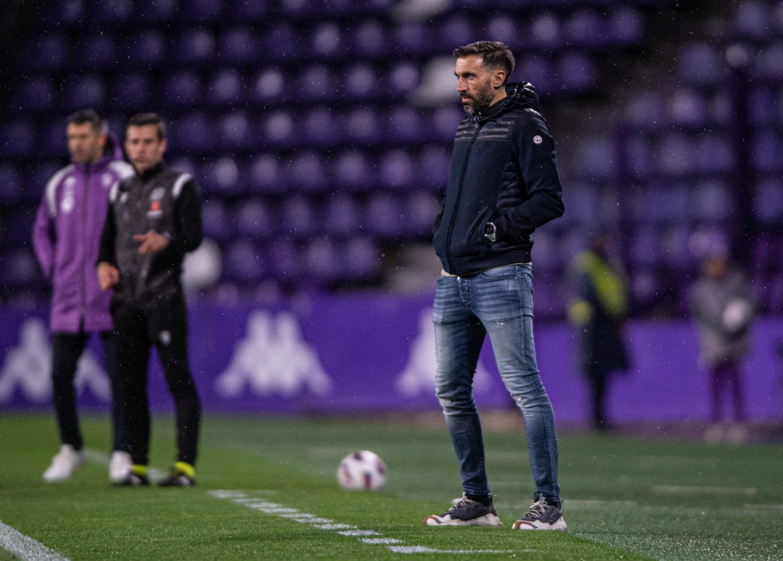 Sarabia durant el partit al José Zorilla / FCA
