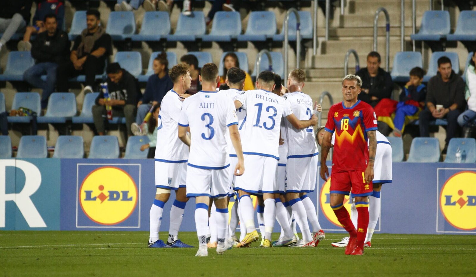 Un moment del partit entre Andorra i Kosovo / FAF