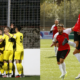 UE Santa Colom i Penya Enarnada celebrant els seus gols aquest cap de setmana / FAF