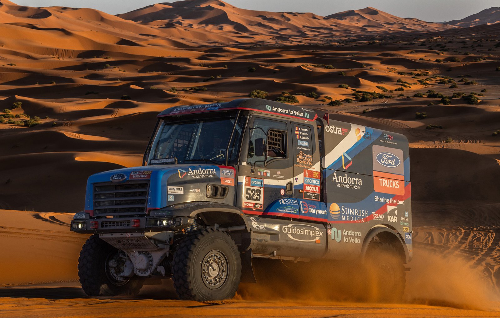 Llovera al Dakar