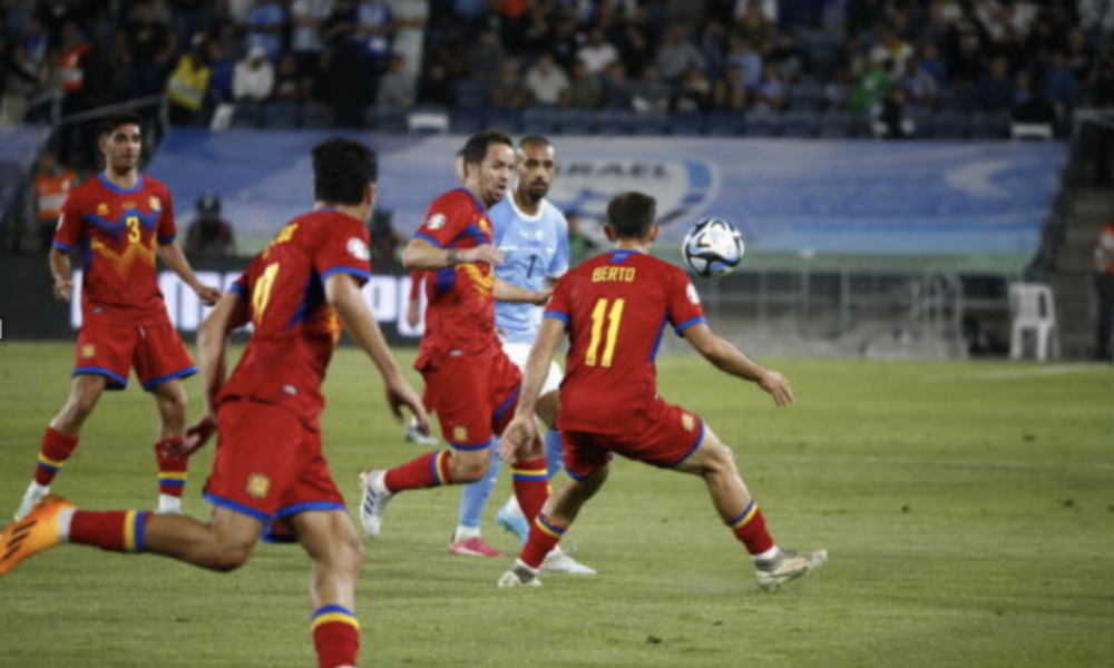Una acció del duel entre Andorra i Israel a Jerusalem / Xavi Miró