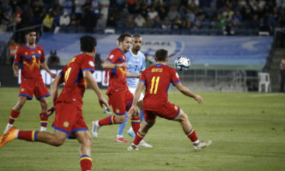 Una acció del duel entre Andorra i Israel a Jerusalem / Xavi Miró