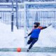 Un instant de l'entrenament previ de la selecció a Letònia / FAF