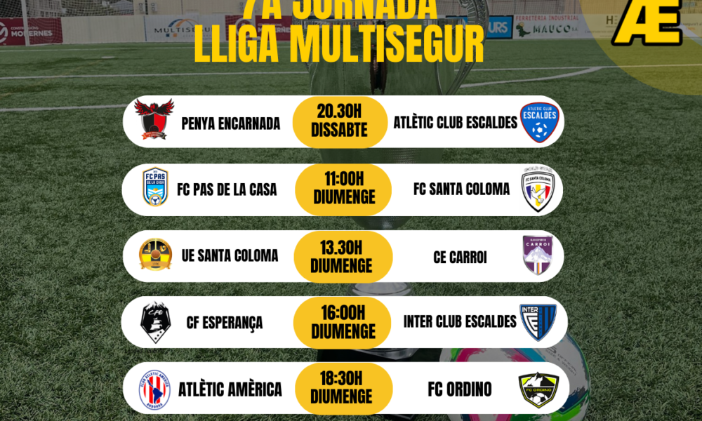 Horaris de la setena jornada de la Lliga Multisegur
