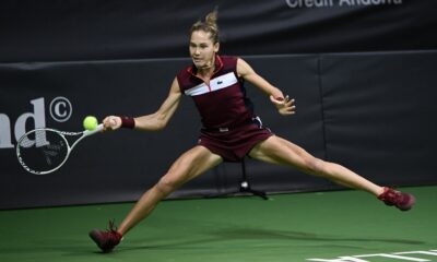 Erika Andreeva durant el partit de quarts de final / CREAND ANDORRA OPEN