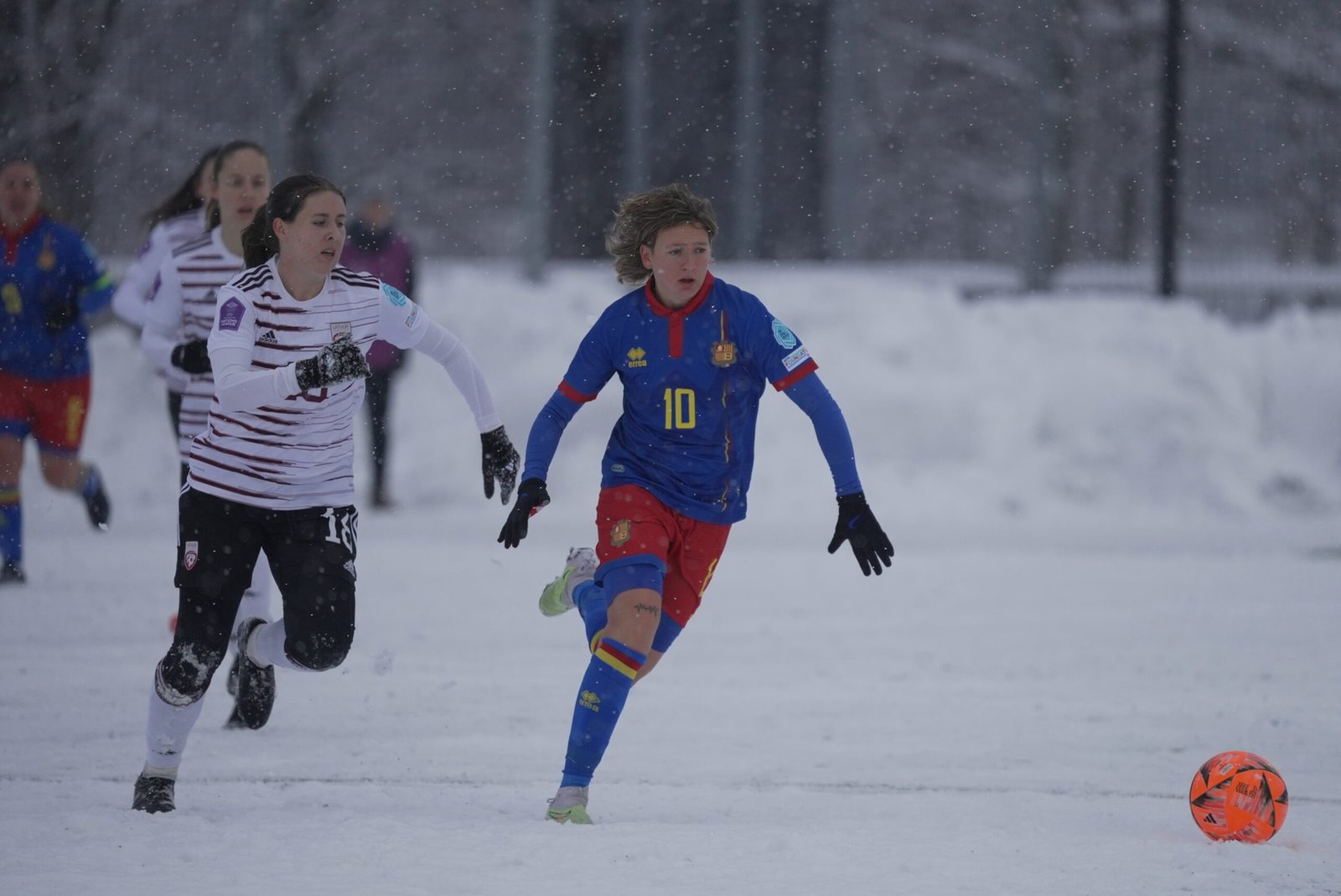 Un instant del partit a Riga / FAF