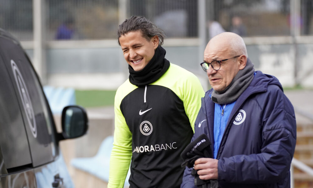 Bover l'entrenament d'ahir / FCA