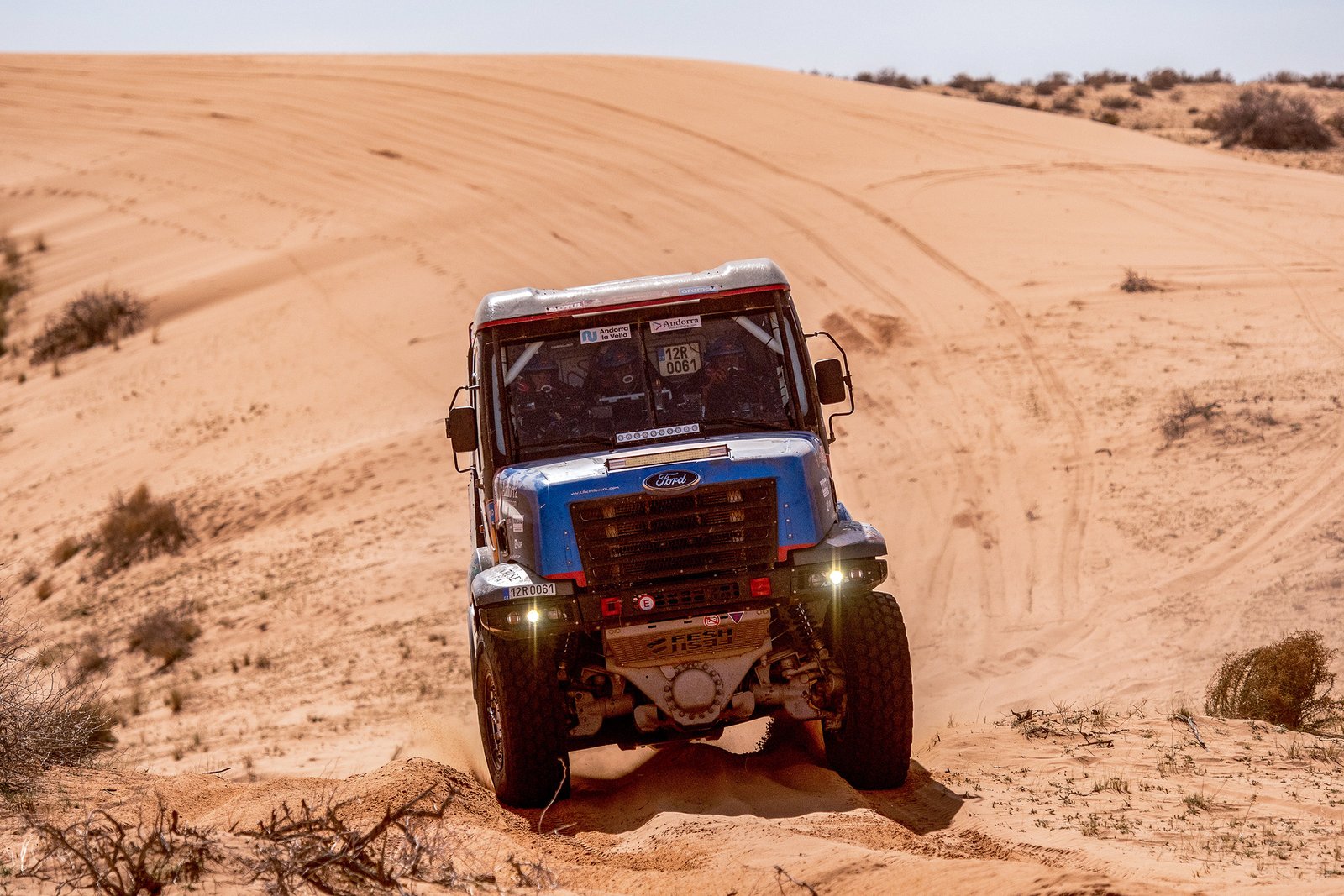 Llovera en una imatge d'aquest Dakar