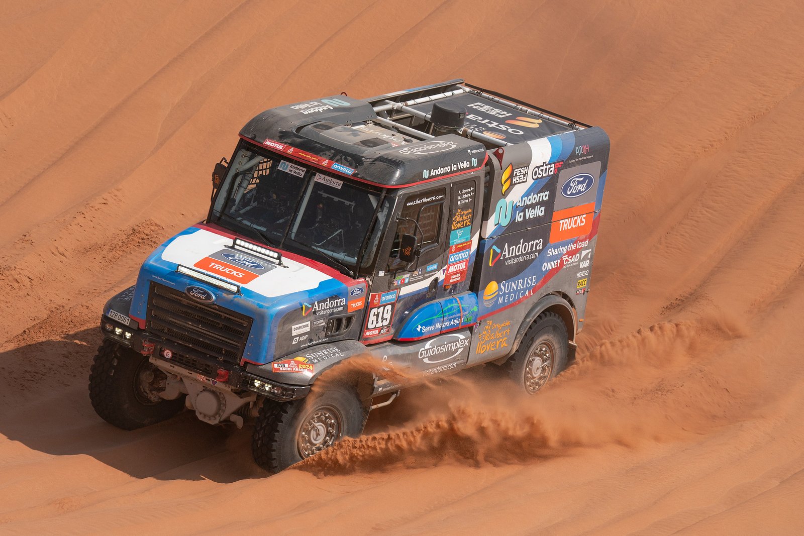 Albert llovera en un moment del Rally Dakar / Albert Llovera